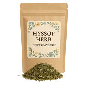 Hyssop | Organic Herbs| Natural| Organic Herbs Hyssop| Herb Organic Hyssop Herb, c/s (Hyssopus officinalis)| Natural Herb| Botanical