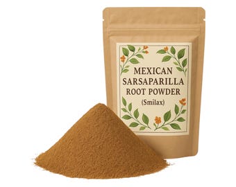 Polvo de raíz de zarzaparrilla / Polvo de raíz de zarzaparrilla mexicana (Smilax medica) o Polvo de raíz de zarzaparrilla india (Hemidesmus indicus)