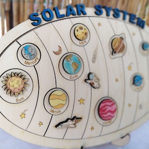 Solar System puzzle | Kids toys Solar system puzzle | Wooden planetary system puzzle | Montessori toys | Toys for Kids | Educational toy