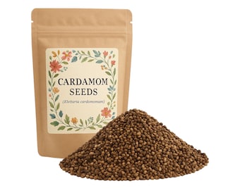 Cardamom Seeds | Elettaria cardamomum | Whole Cardamom Seed | Hulled Seeds Premium Grade | Herbal