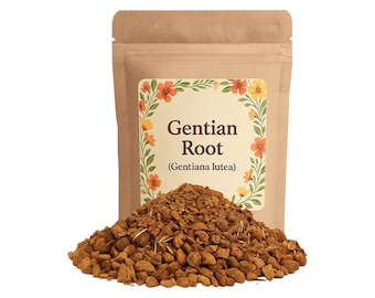 Gentian Root |  Cuts or Powder |  Gentiana Lutea Premium Grade | Herbal
