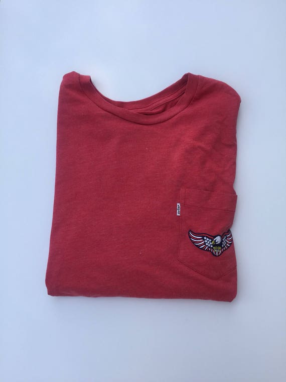 red levis tshirt