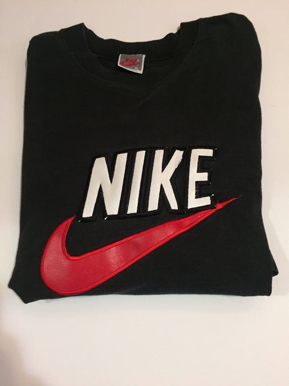 black and red nike t shirt