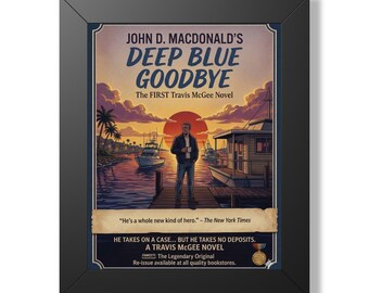 Travis McGee - John D. MacDonald - Florida - Framed Vertical Poster