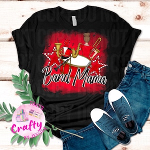 Red Band Mama PNG, digitale Datei, Band Sublimationsdesign