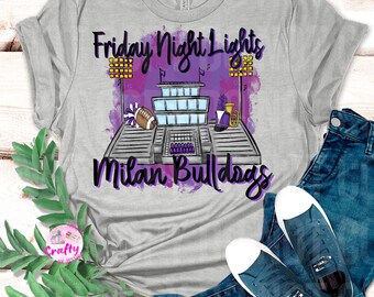 CUSTOM Friday Night Lights PNG, digital file, football, band, cheer, sublimation design