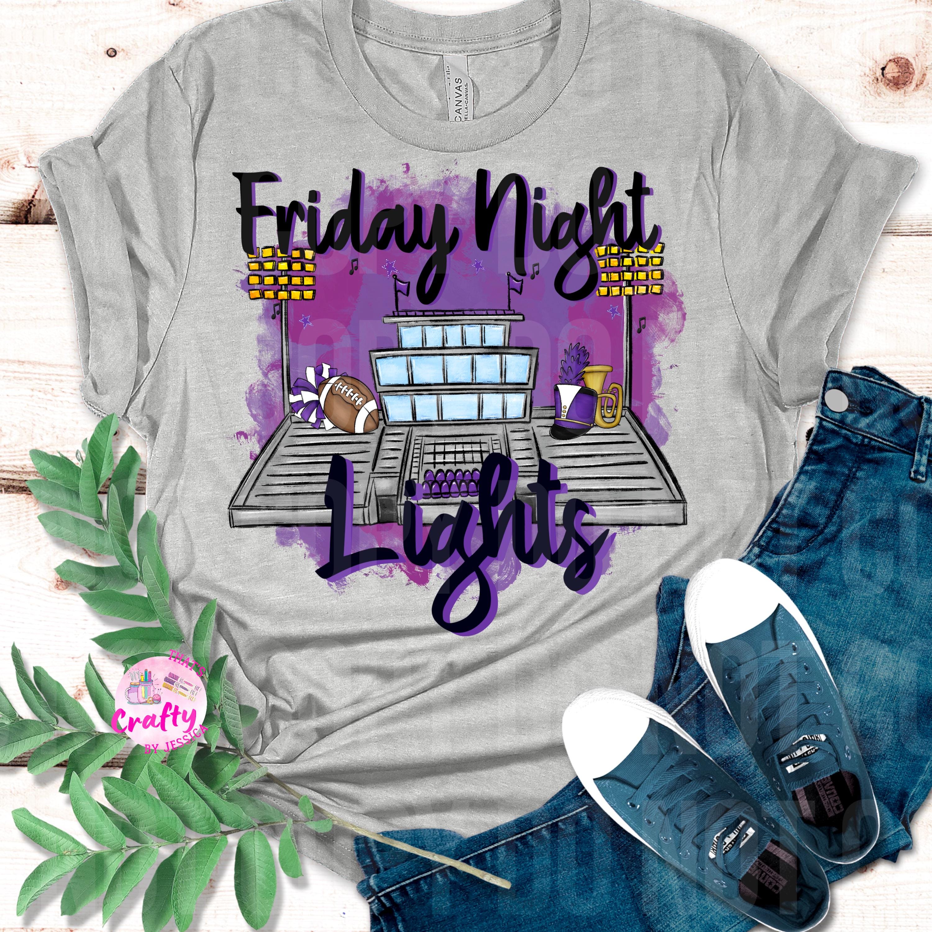 Purple Friday Night Lights PNG, Digital File, Football, Band