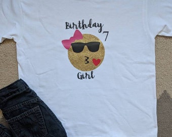 Kissing Emoji Birthday shirt