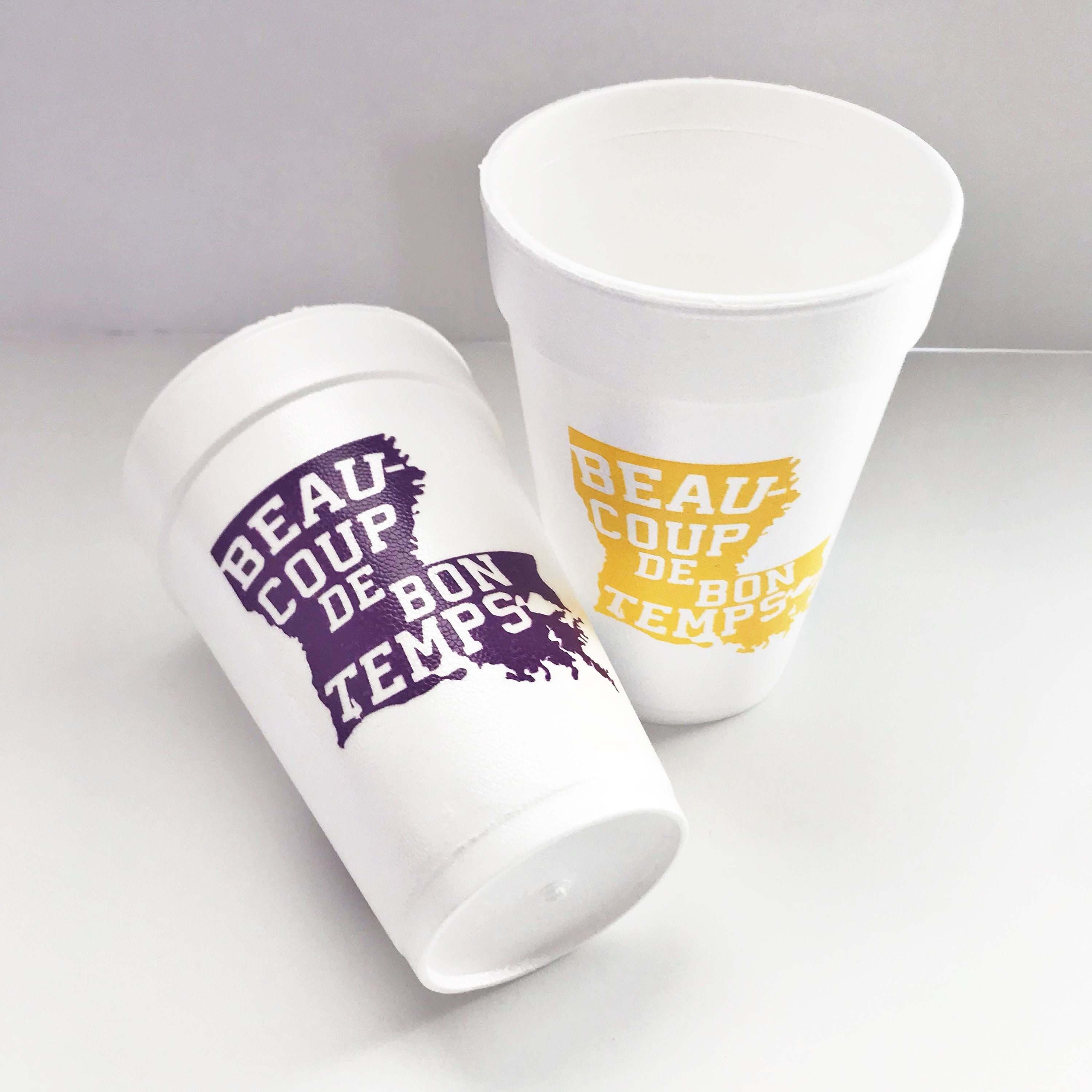 College Logos Styrofoam Cups - Sugah Cakes
