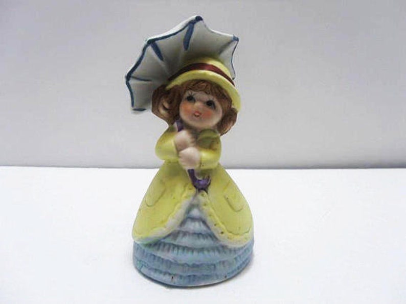 Jasco Bisque Porcelain Figurine Bells / Two 1978 Jasco Bells / Etsy