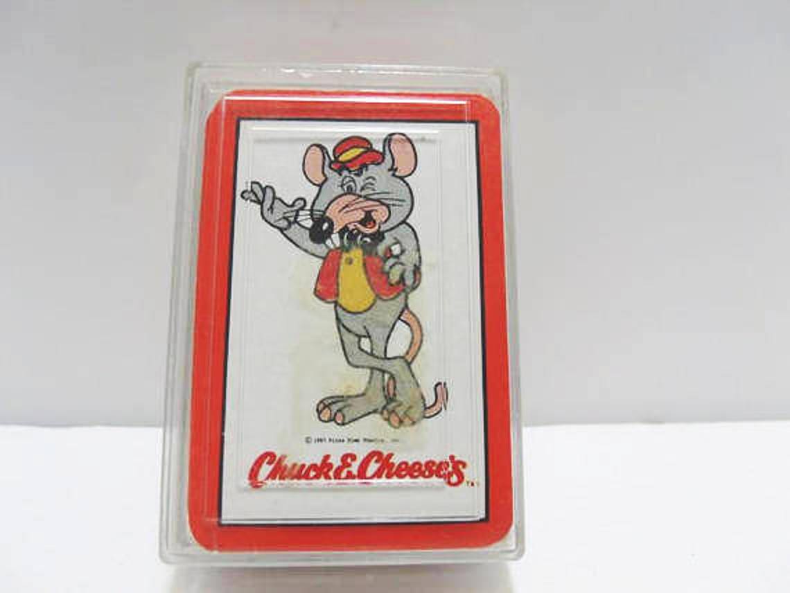 Rare Chuck E Cheese's Miniature Playing Cards From Pizza Etsy