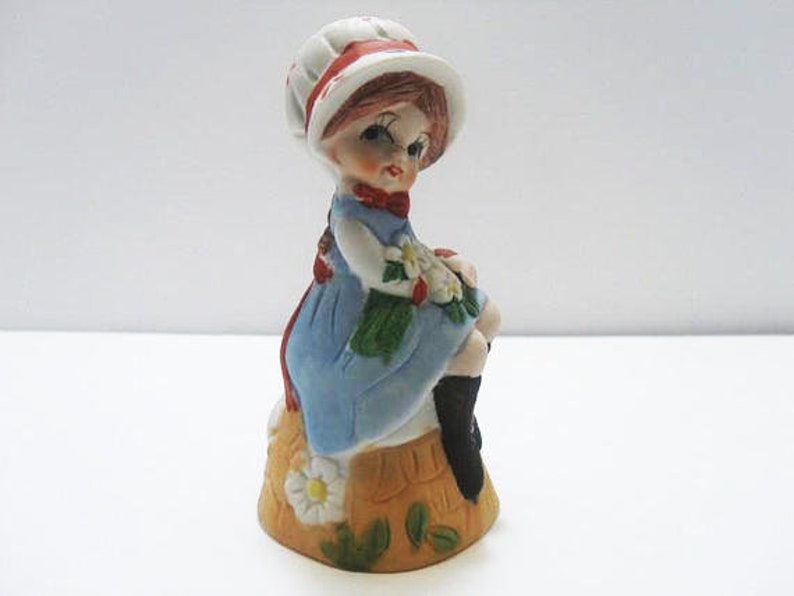 Jasco Bisque Porcelain Figurine Bells / Two 1978 Jasco Bells / Etsy