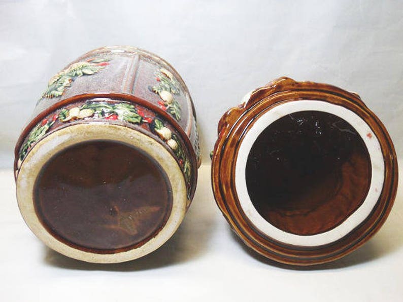 Cracker Barrel Santa Cookie Jar / Peace On Earth Etsy