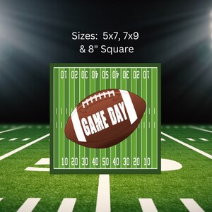 Game Day Football  Aluminum Wreath Sign