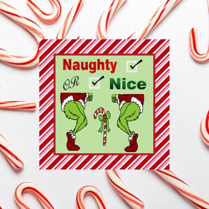 Naughty or Nice Aluminum Wreath Sign