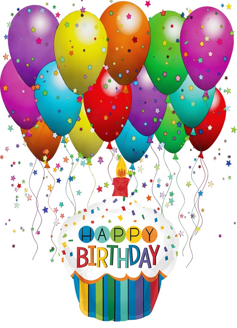 Happy Birthday Balloons Aluminum Wreath Sign - Etsy