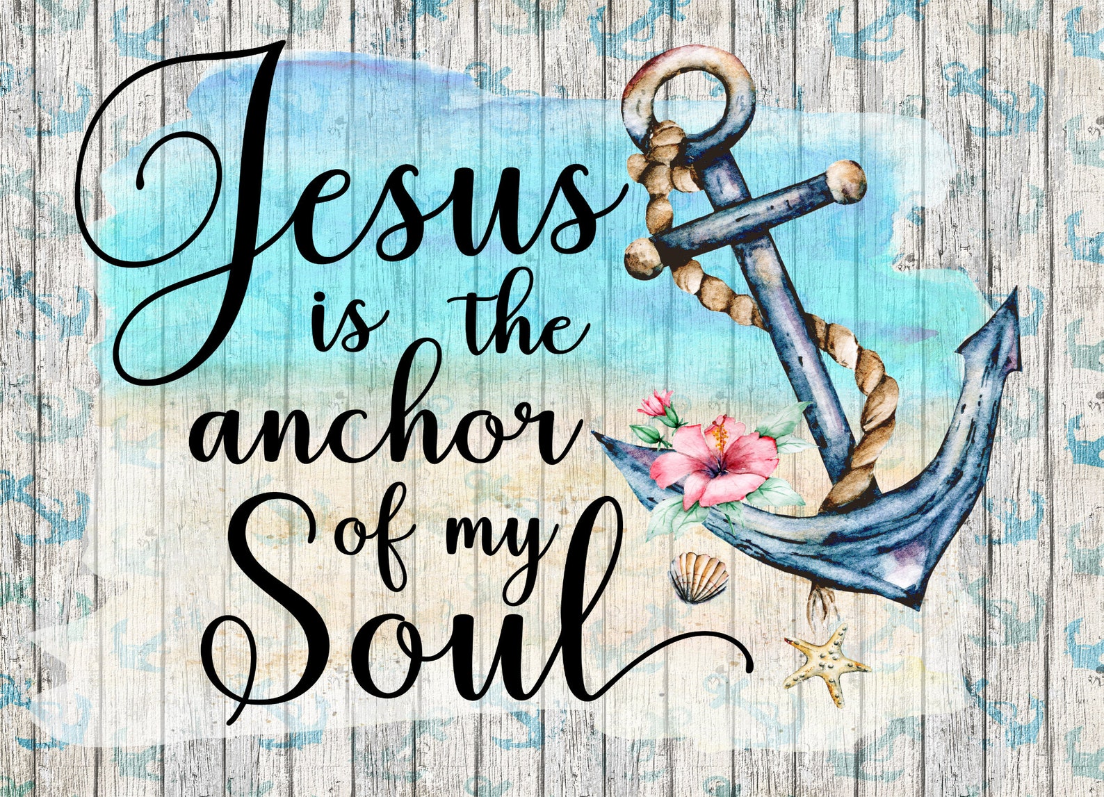 Jesus is the Anchor of My Soul Aluminum Wreath Sign | Etsy