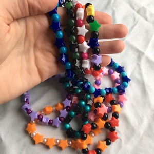 10 Star Bead Stackable Kandi Beaded Bracelets