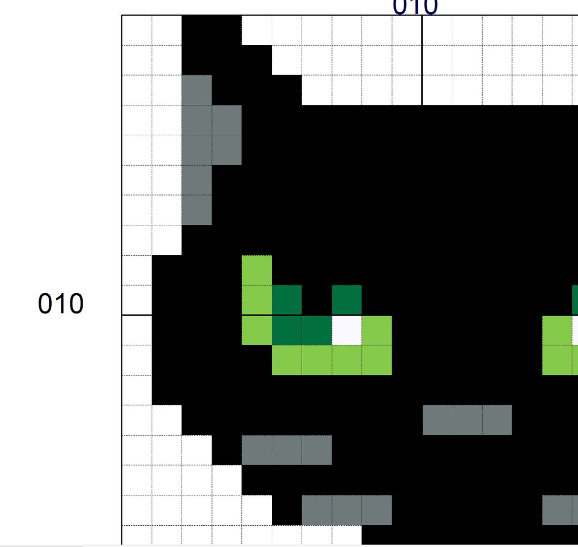Halloween Black Cat PATTERN for Perler Beads or Cross Stitch Etsy