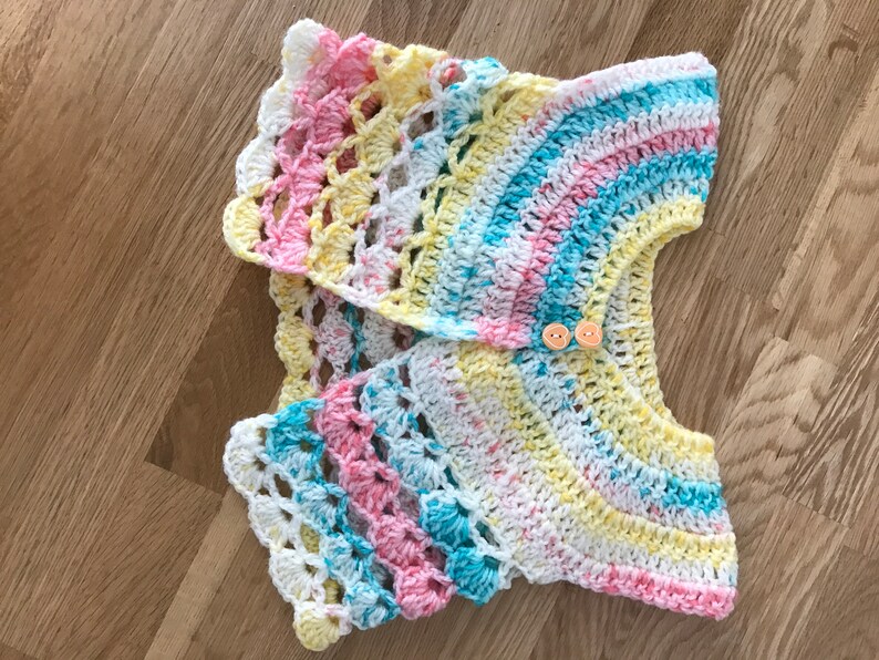 Baby lace crochet cardigan 