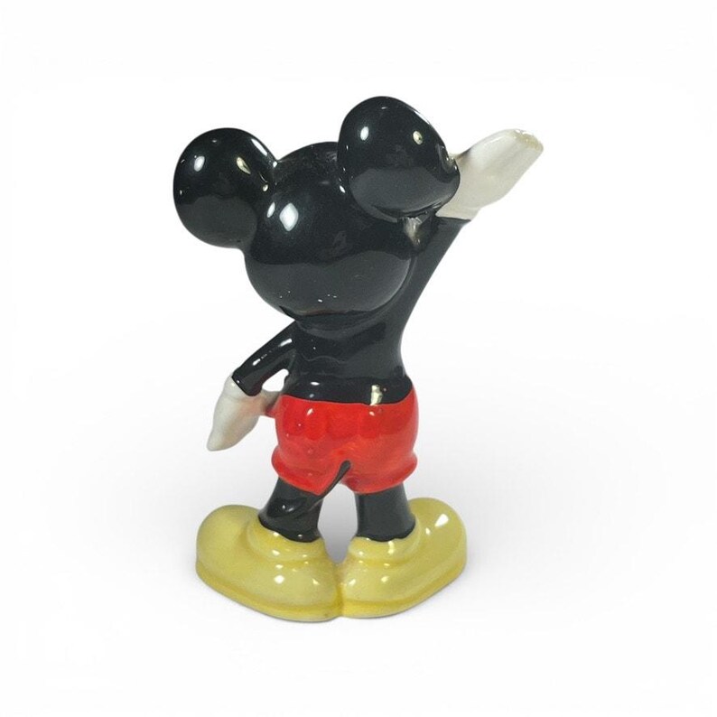 Figura de cerámica vintage de Mickey Mouse, recuerdo de Walt Disney Disneyland imagen 4