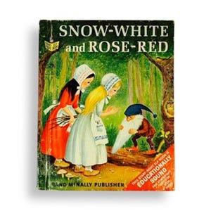 Snow White and Rose-Red Brothers Grimm Children&#39;s Picture Storybook Fairy Tale Rand McNally