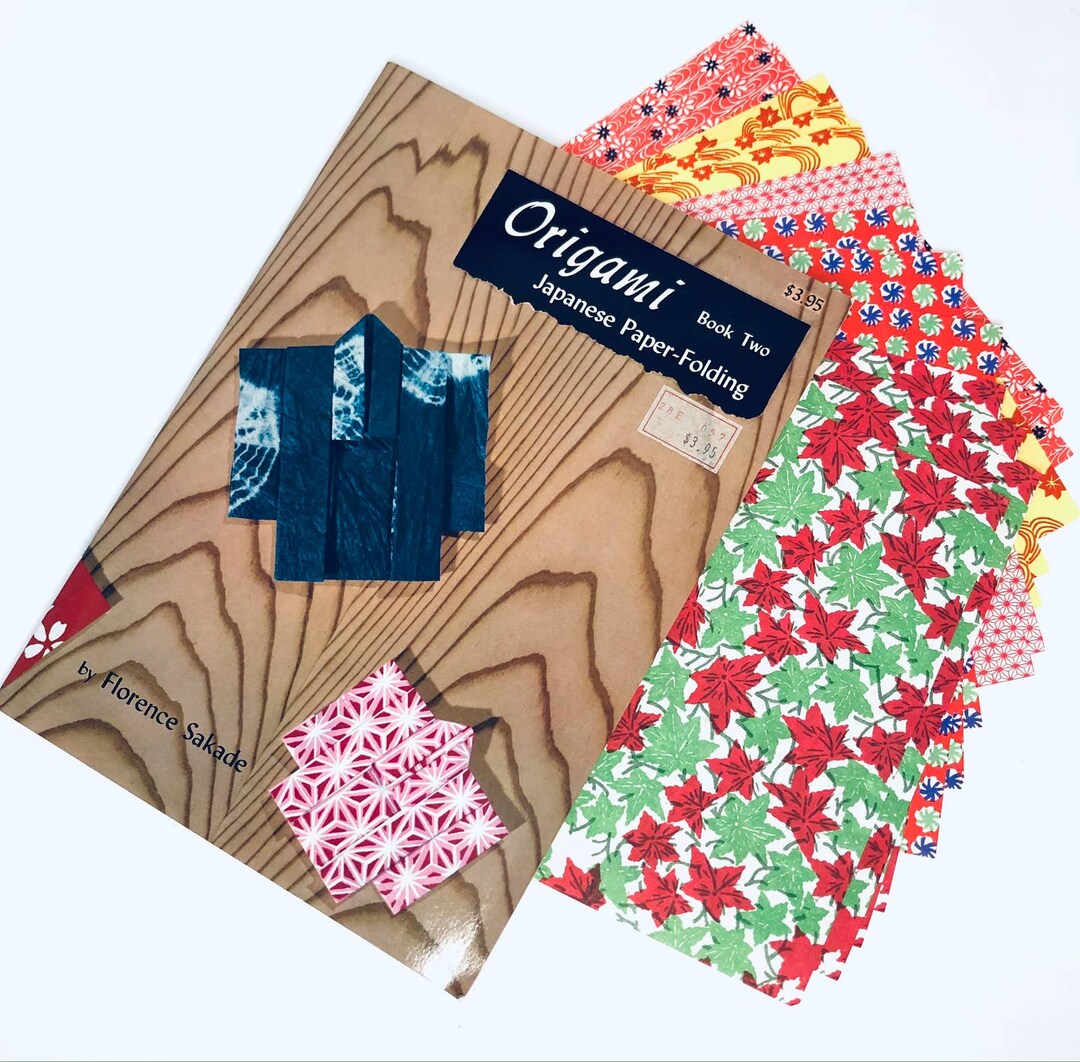 Japanese Origami Paper Folding Instruction Book Floral Etsy