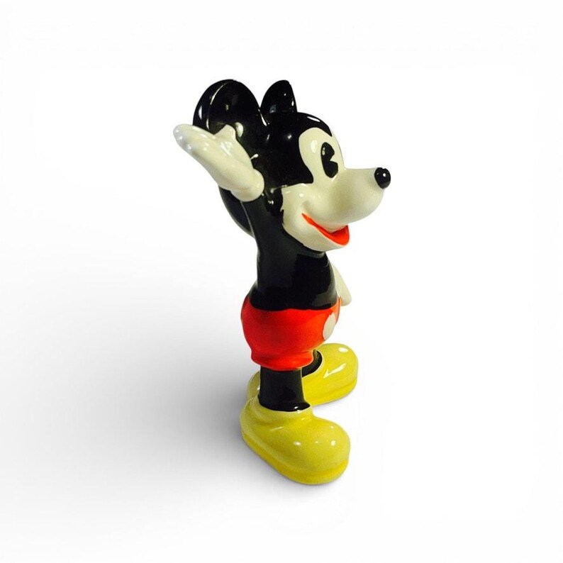 Figura de cerámica vintage de Mickey Mouse, recuerdo de Walt Disney Disneyland imagen 3
