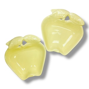 Yellow Apple Bowls Vintage Hoenig California Pottery