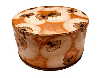 Vintage Coty Powder box, Rachel no 1, trinket box, assorted beads