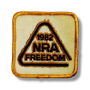 1982 NRA Freedom Sew On Patch National Organization Hunting