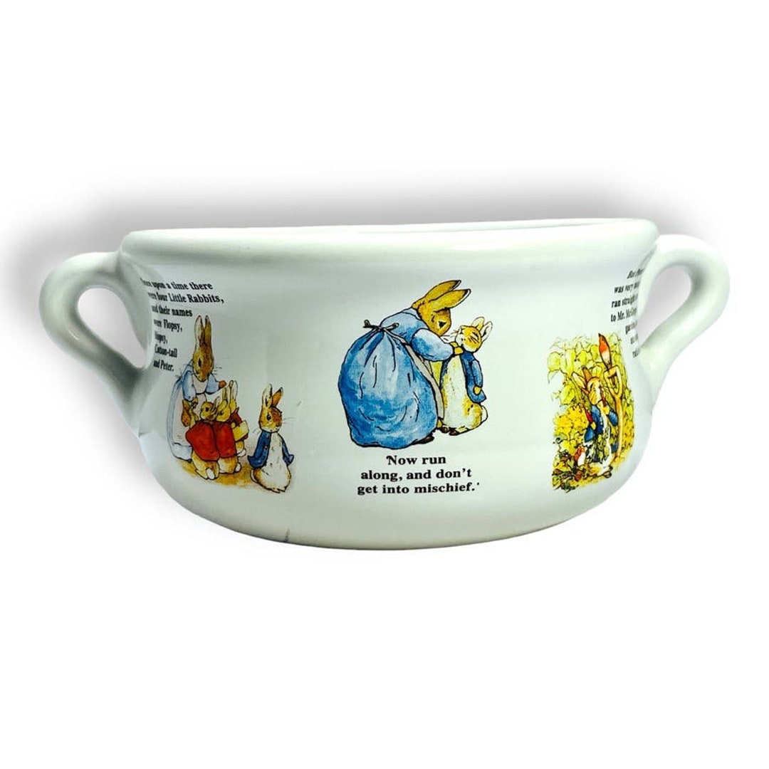 Peter Rabbit, Teleflora, Two Handled Bowl, Beatrix Potter, Soup, Cereal ...