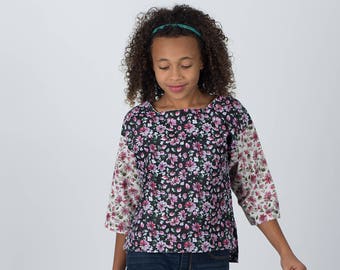 Koszulka Easy Tween do tkanin tkanych lub dzianinowych z blokowaniem kolorów