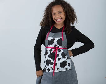 Uroczy fartuch z kieszeniami i regulowanymi szarfami - rozmiar uniwersalny Wzór do natychmiastowego pobrania w formacie PDF