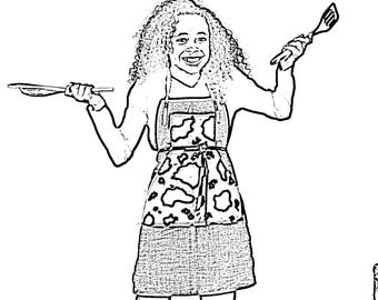 Klatek pośrednich kolorowanki moda cute wzory do koloru i szyć!