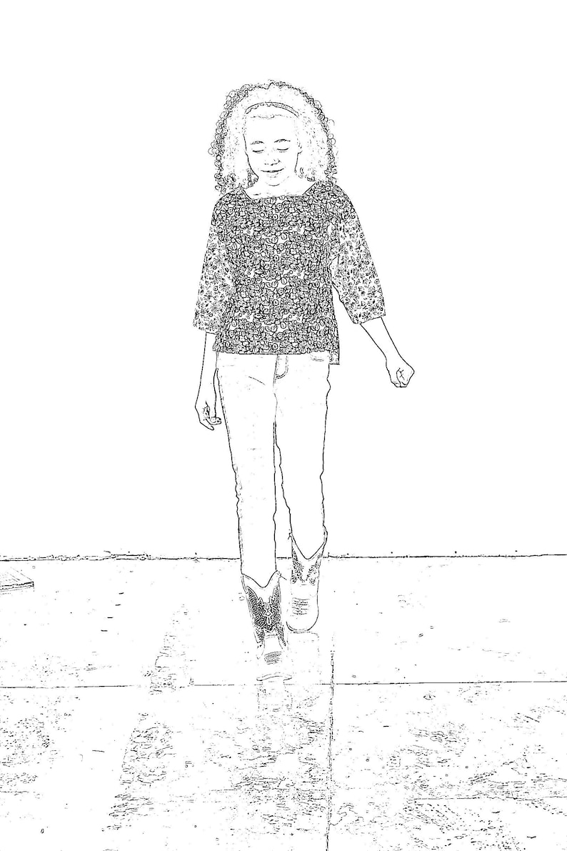 Tween Fashion Coloring Pages Cute Designs to Color and Sew Etsy