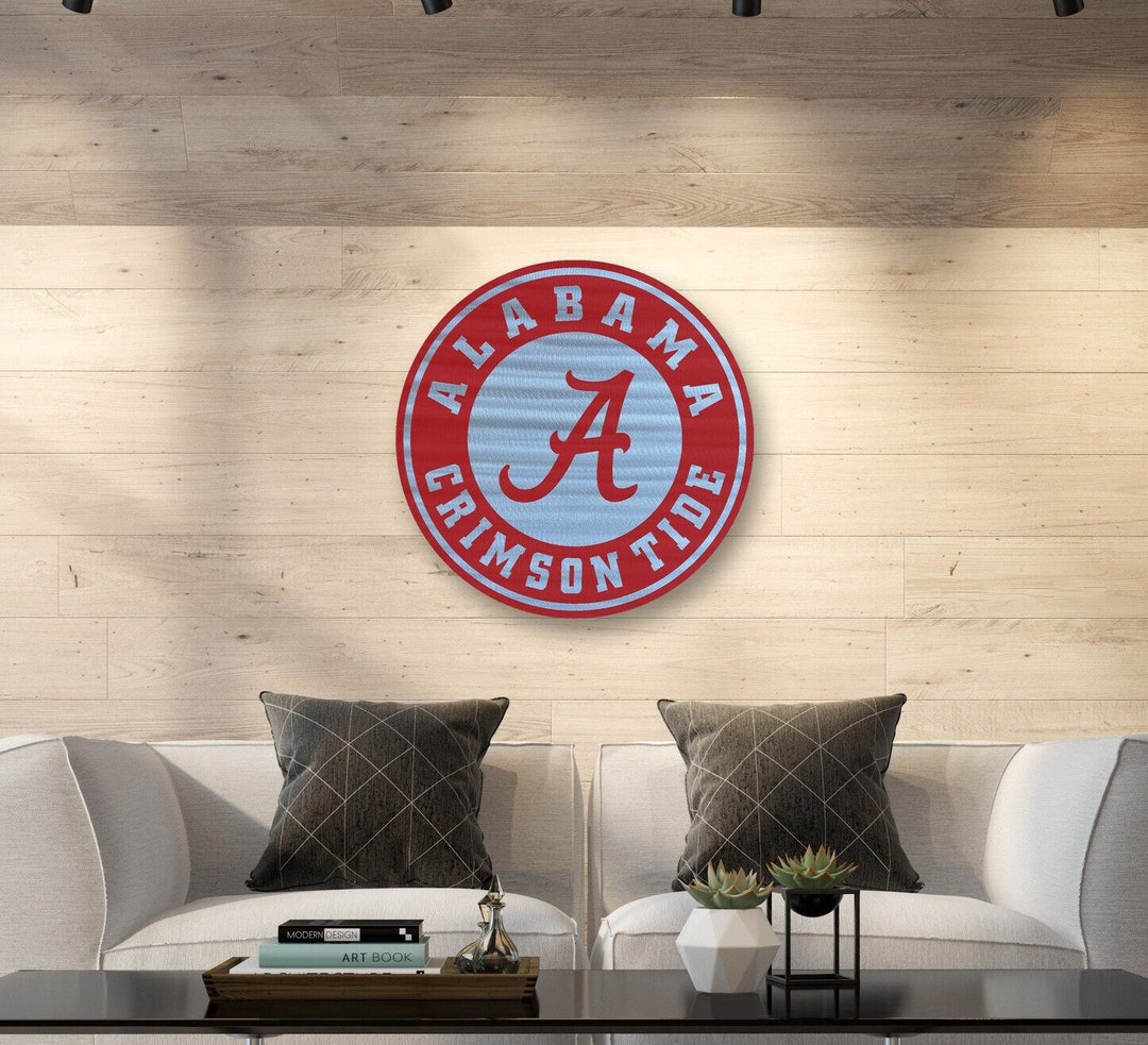 Aluminum Alabama Crimson Tide Sign Etsy