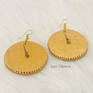 Round Wooden  Earrings, Wooden Earring, Trendy Earrings, Boho, dangling earring, Earrings, African Maasai earrings, Maasai earrings