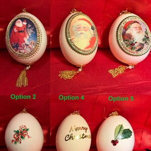Silk Print Santa Christmas Ornament