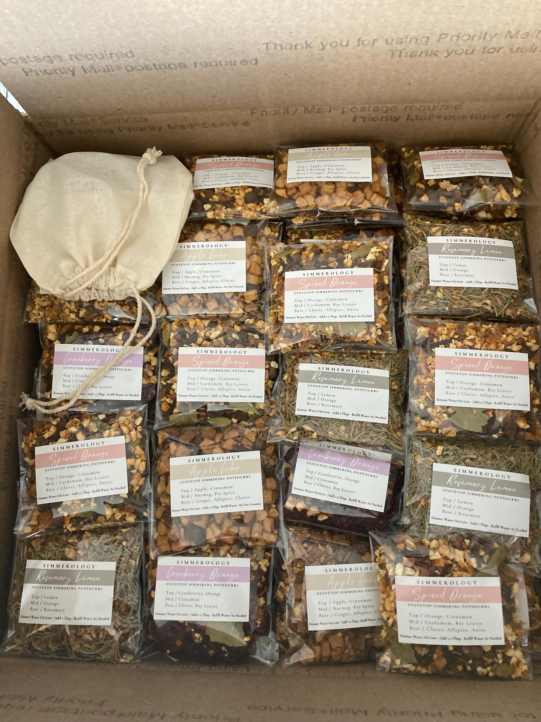 Simmer Pot Bulk Gift | Simmering Potpourri Hygge Simmer Pack | Stovetop ...