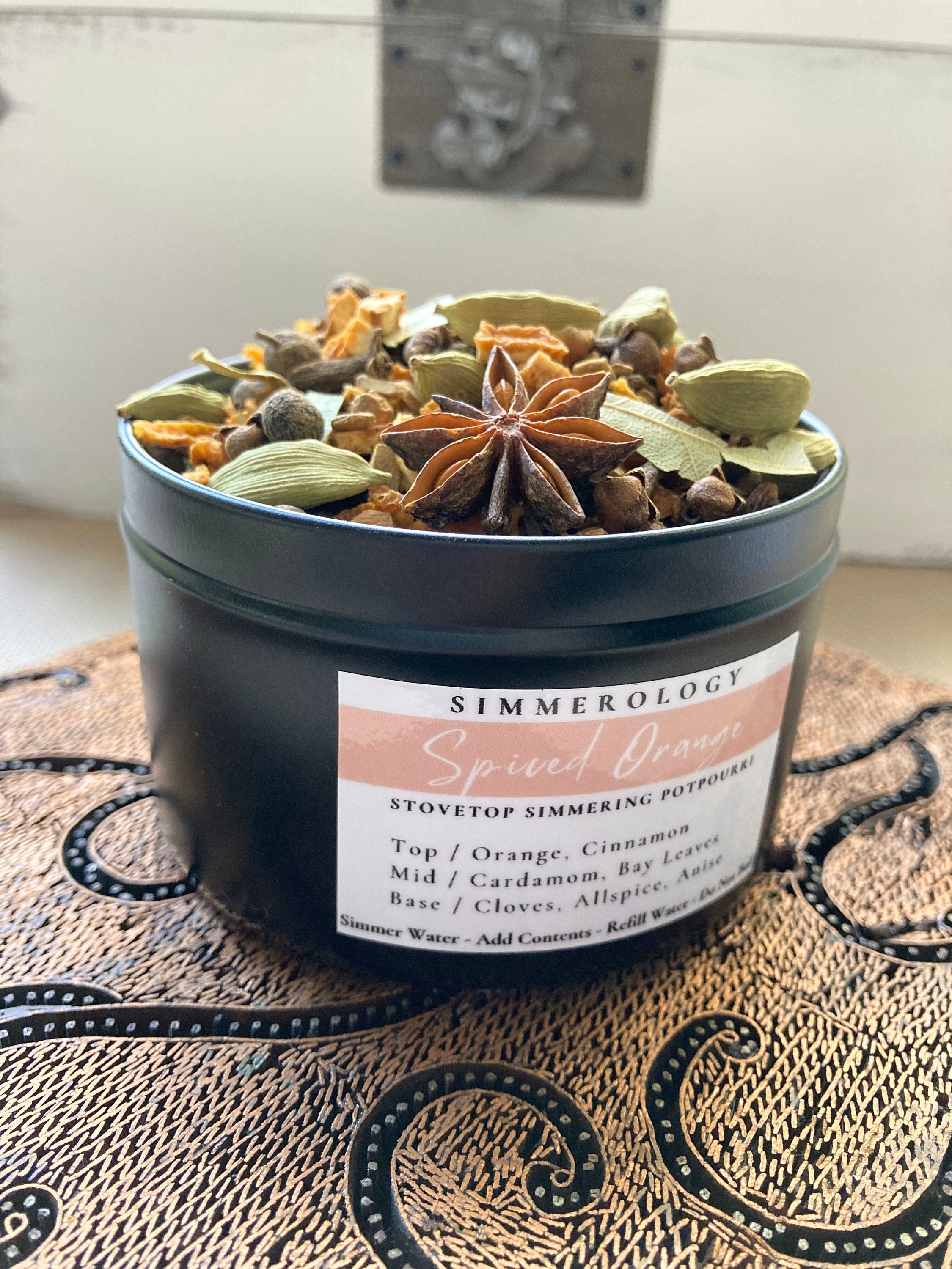 Fall Simmer Pot Gift Box Spiced Orange and Cinnamon Simmering Stovetop  Potpourri All Natural W/ Essential Oil Includes Gift Box 