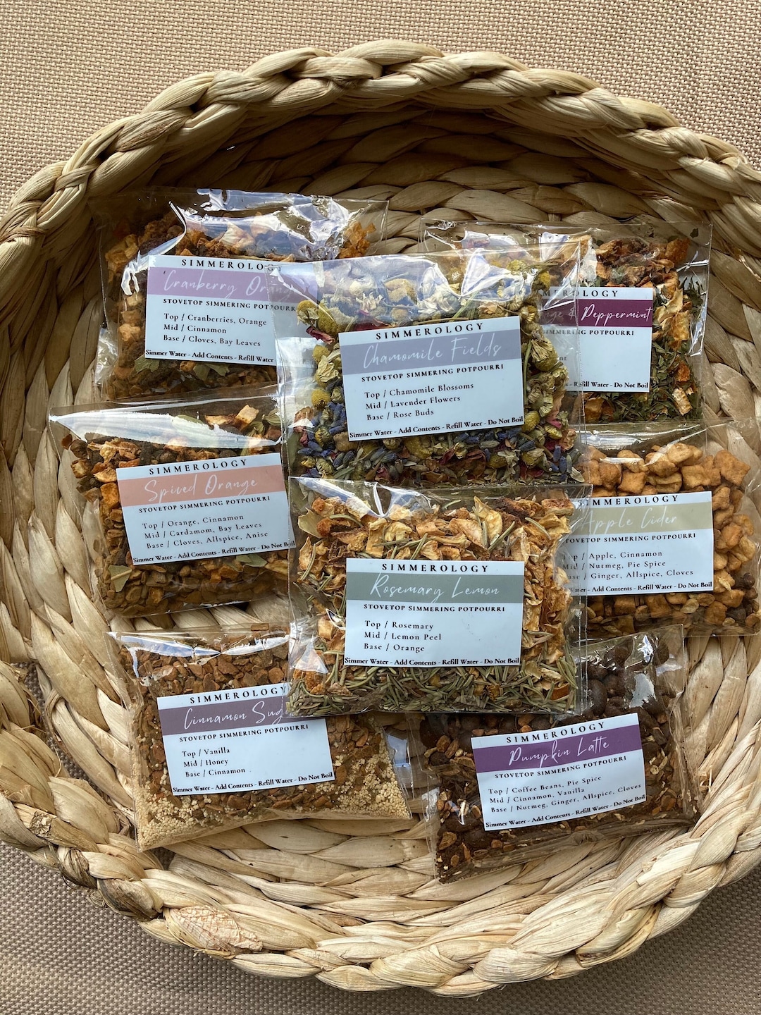 Simmer Pot Bulk Gift | Simmering Potpourri Hygge Simmer Pack | Stovetop ...