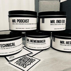 The Jiu Jitsu Man Candle Set - Classic BJJ Men Candle Gift Set for Jiujitsu Men - BJJ Connoisseur Grappling Set Funny Jiu-Jitsu Candle Gift