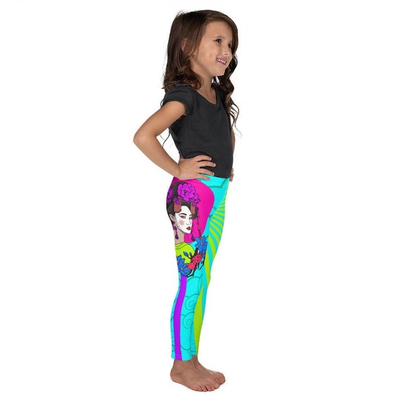 Kid's Jiu Jitsu Flower Sweep Mina Spats Youth Athletic Leggings