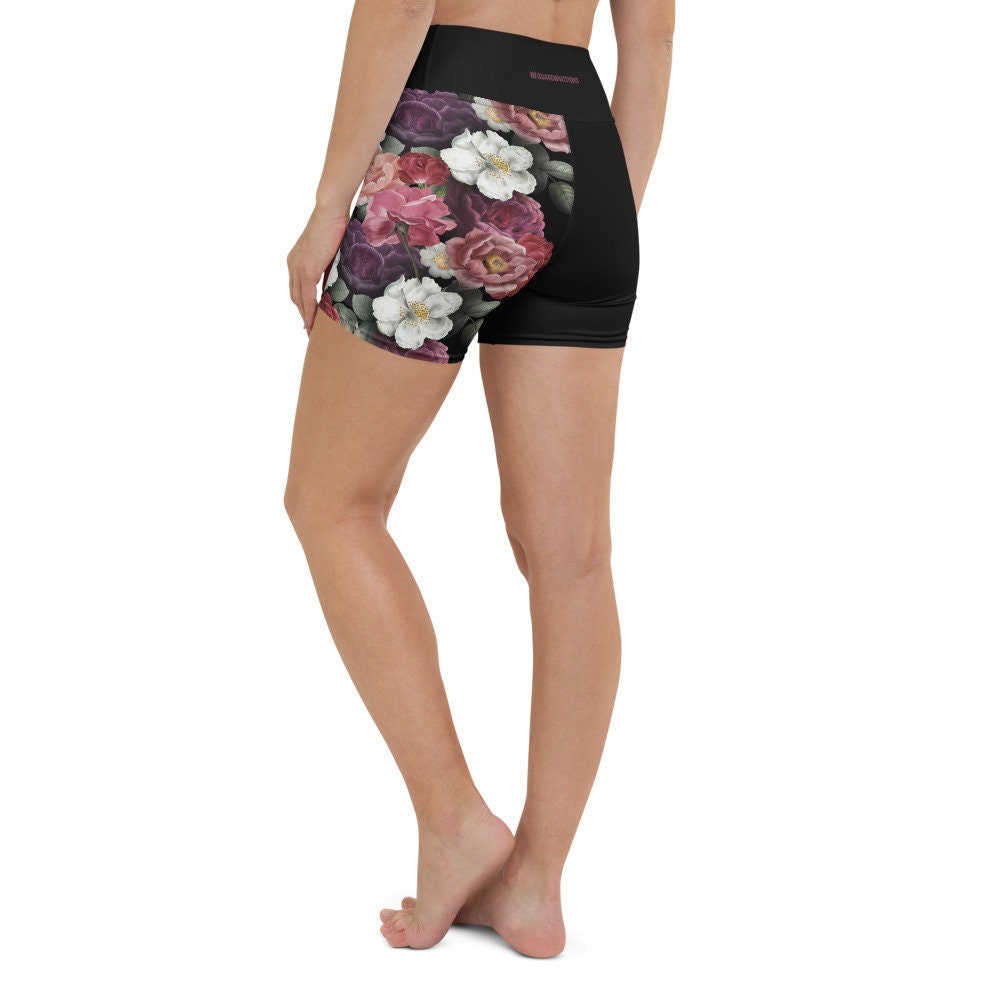 Dark Arte Floral Women's Jiu Jitsu BJJ Nogi Shorts Dark Etsy Australia