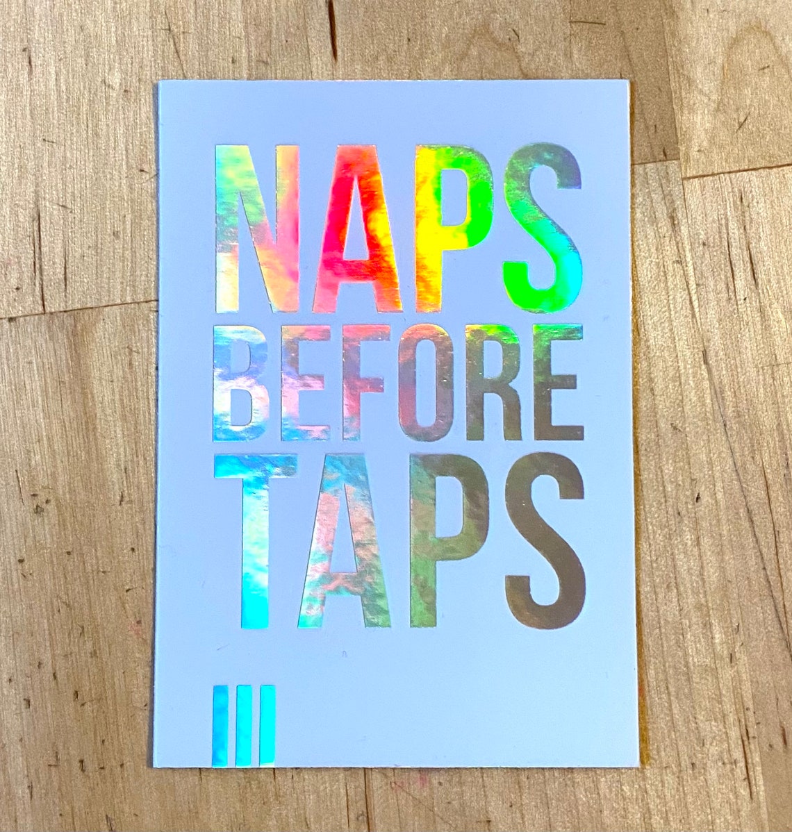 Naps Before Taps Jiu Jitsu Holographic Decals Indoor / Outdoor Etsy