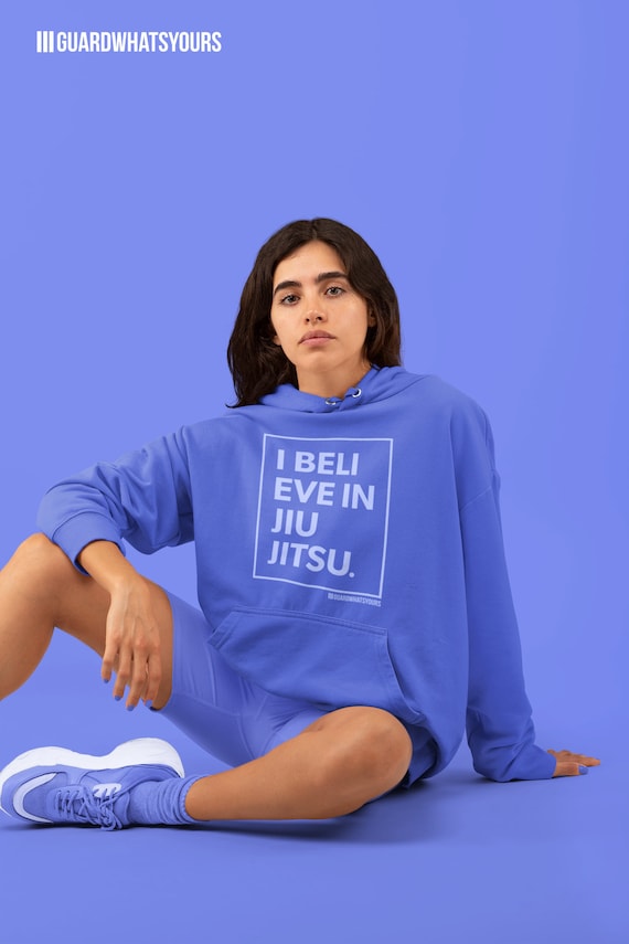 I Believe in Jiu-jitsu BJJ Unisex Hoodie Believer Series Blue BJJ