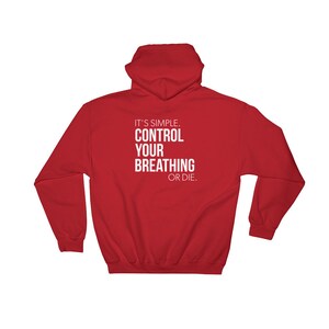 First Rule Of Jiu Jitsu - Up to size 5XL - Control Your Breathing Hoodie - Funny BJJ shirt Breath or Die on the Mats Mindful JiuJitsu Hoodie