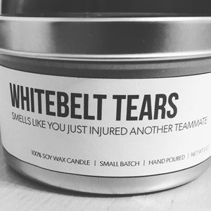 Funny Grappler Problems - Jiu Jitsu Soy Candle - Smells Like You&#39;re Obsessed with Jiujitsu - Essential Oil Scented - BJJ Gift Soy Candles
