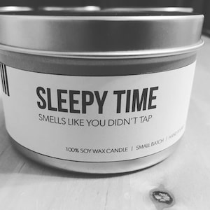 Sleepy Time Funny Grappler Problems Jiu Jitsu Soy Candle Smells Like You're Obsessed with Jiujitsu Chokes Essential Oil BJJ Gift Soy Candle